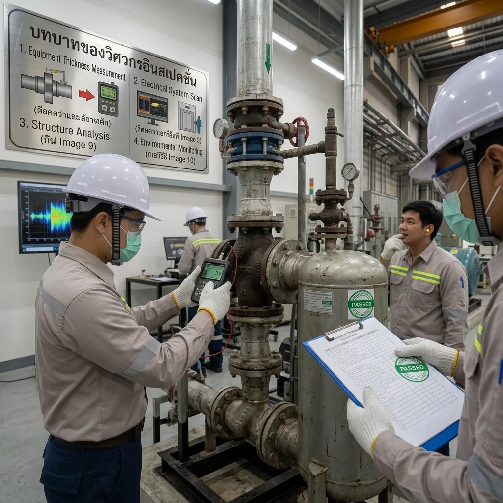 บทบาทของวิศวกรอินสเปคชั่น (Inspection Engineer) กับการลดความเสี่ยงในโรงงาน