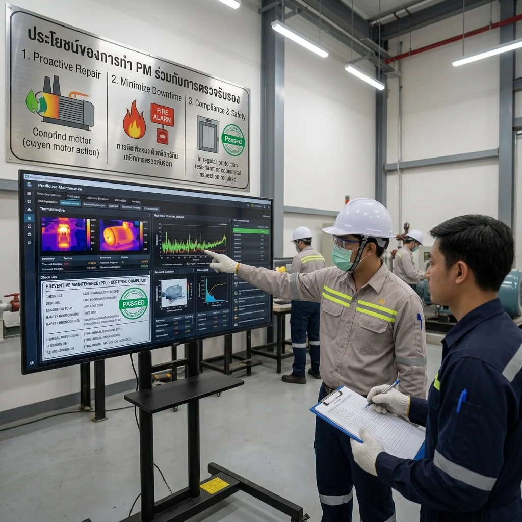 ประโยชน์ของการทำ Preventive Maintenance (PM) ร่วมกับการตรวจรับรองตามกฎหมาย
